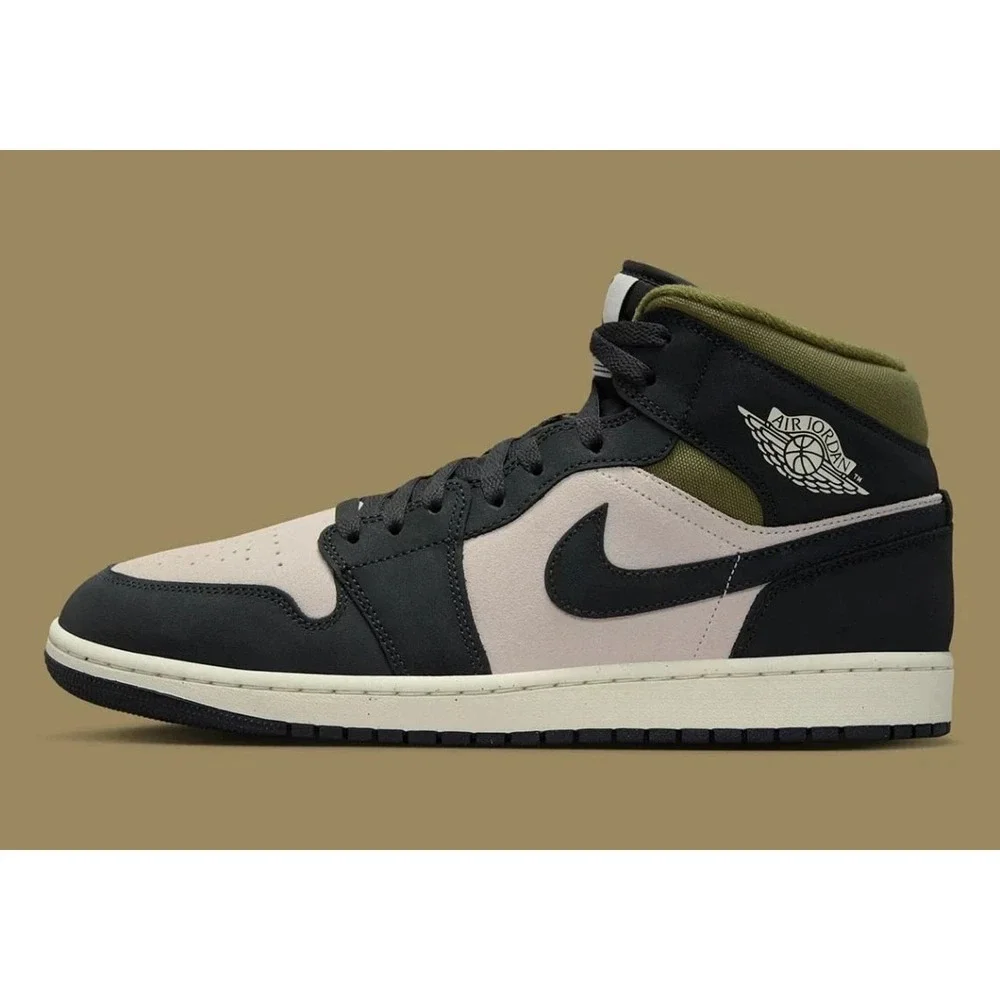 Nike Air Jordan 1 Mid SE Mens Size 11 Orewood Brown Shoes Sneakers HV4091 102